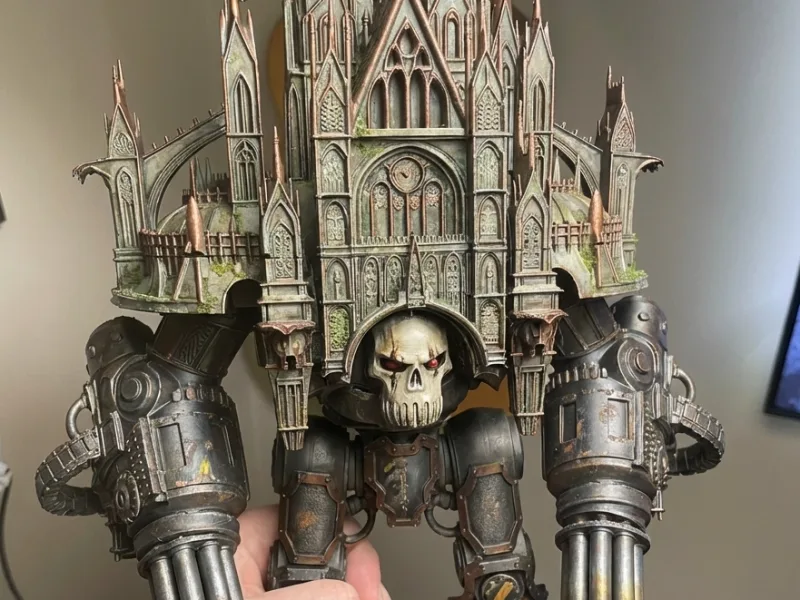 Gothic Siege Walker – Cathedral Mech — free 3D print STL file
