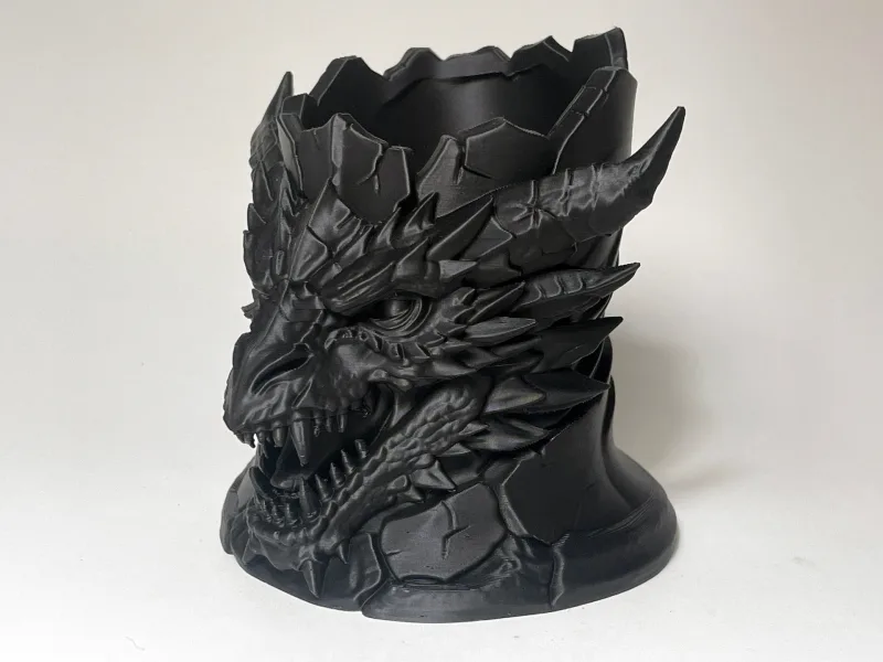 Dragon Fantasy Pen Holder, Planter & Desk Catchall — free 3D print STL file