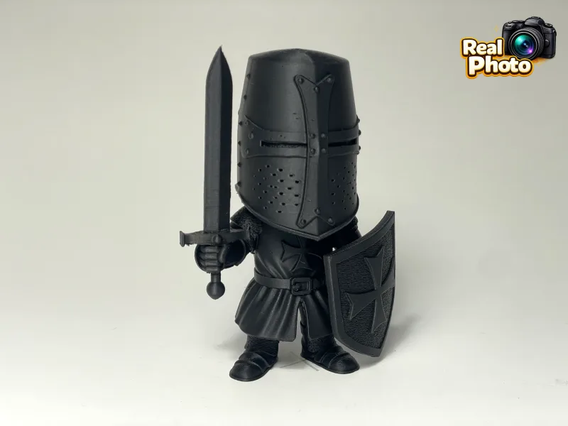 Mini Templar Knight – Fun-Sized Crusader — free 3D print STL file
