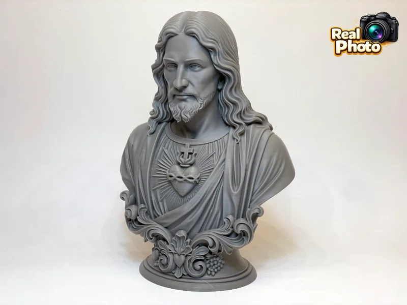 Jesus Christ Bust – Sacred Heart — free 3D print STL file