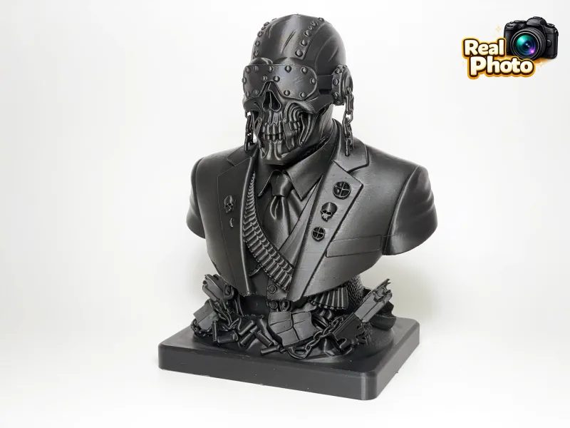 Vic Rattlehead Bust – Heavy Metal Icon — free 3D print STL file