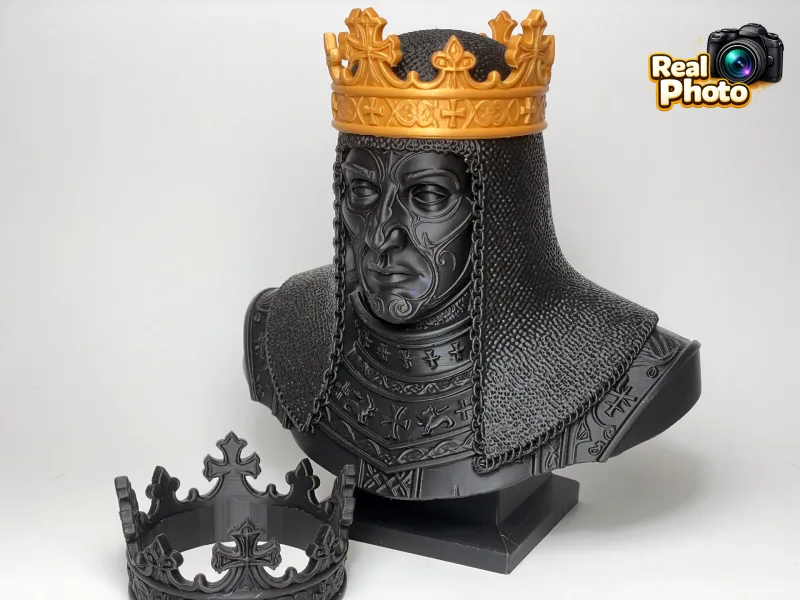 King Baldwin IV – The Leper King Crusader — free 3D print STL file