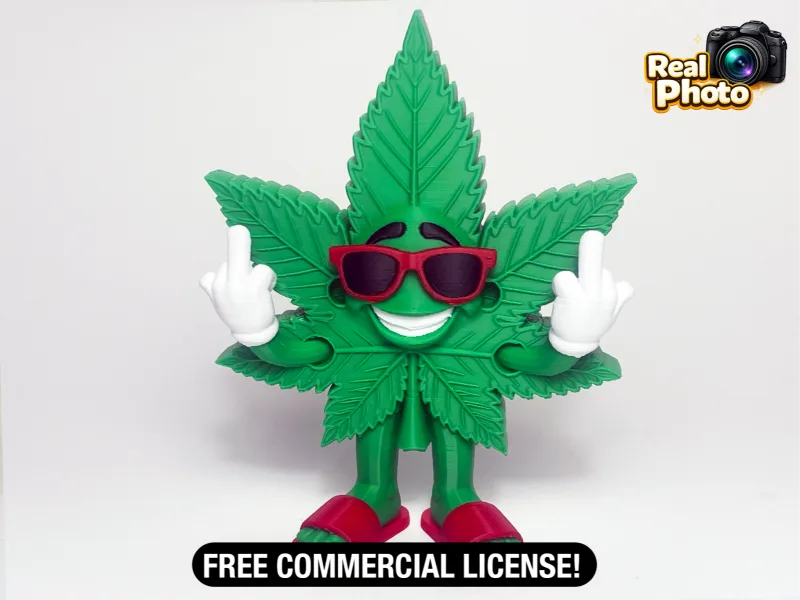 420 Leaf Dude – Funny Display Figure — free 3D print STL file