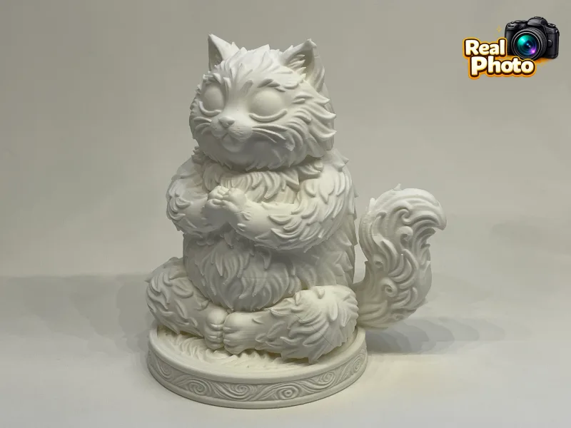 Zen Cat – Inner Peace (Mostly) — free 3D print STL file