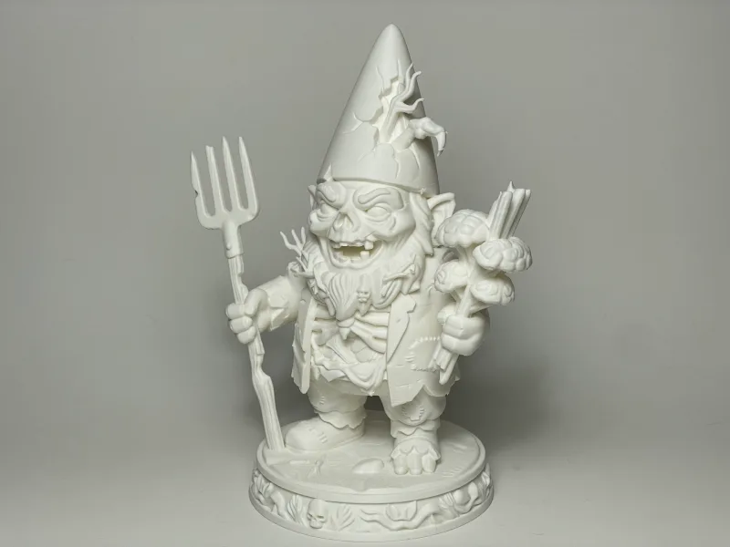 Gnarly Garden Gnome – Pitchfork Panic — free 3D print STL file
