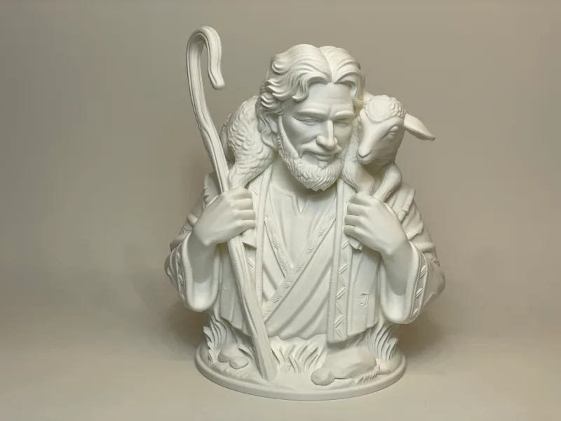 The Good Shepherd – Detailed Jesus Bust — free 3D print STL file