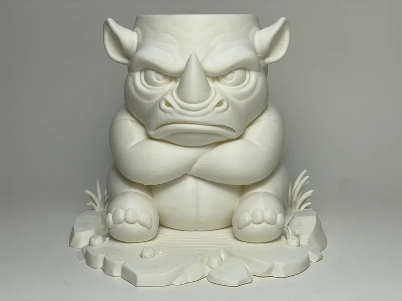 Rhino Rage Planter — free 3D print STL file