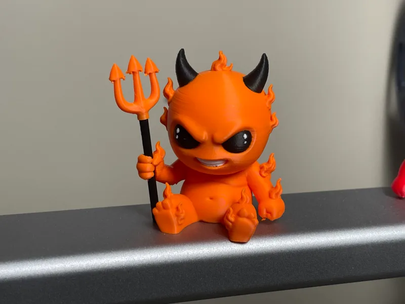 Flaming Lil’ Devil  — free 3D print STL file