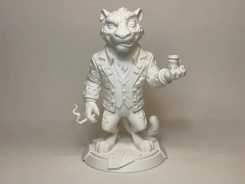 Cheatin' Cheetah - Degen Gambler — free 3D print STL file