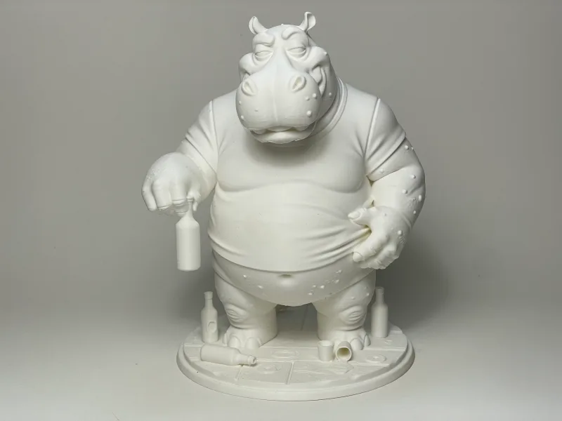Hedonistic Hippo — free 3D print STL file