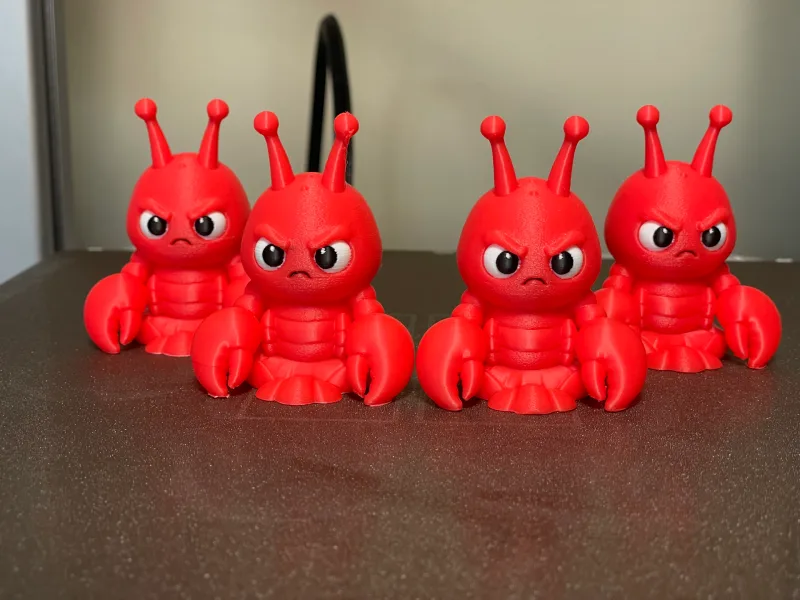 Grumpy Lil' Lobster  — free 3D print STL file